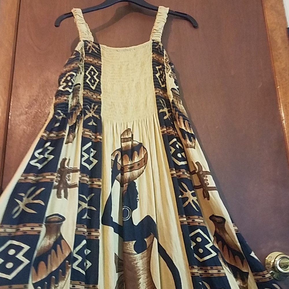 African print dress
